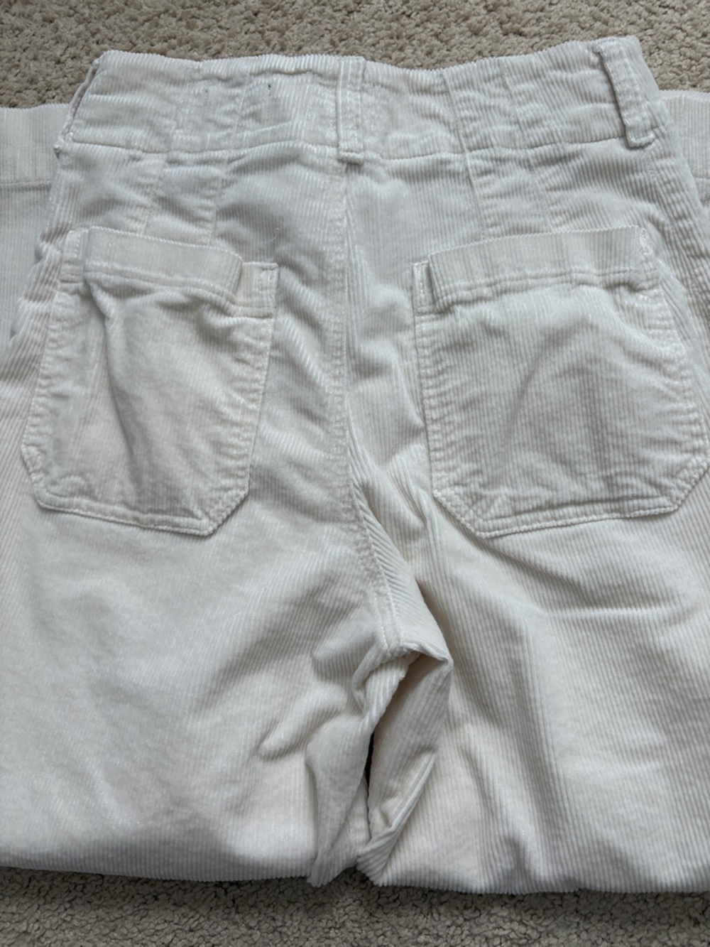 Anthropologie Off-White Wide-Leg Corduroy Jeans - Picture 7 of 14